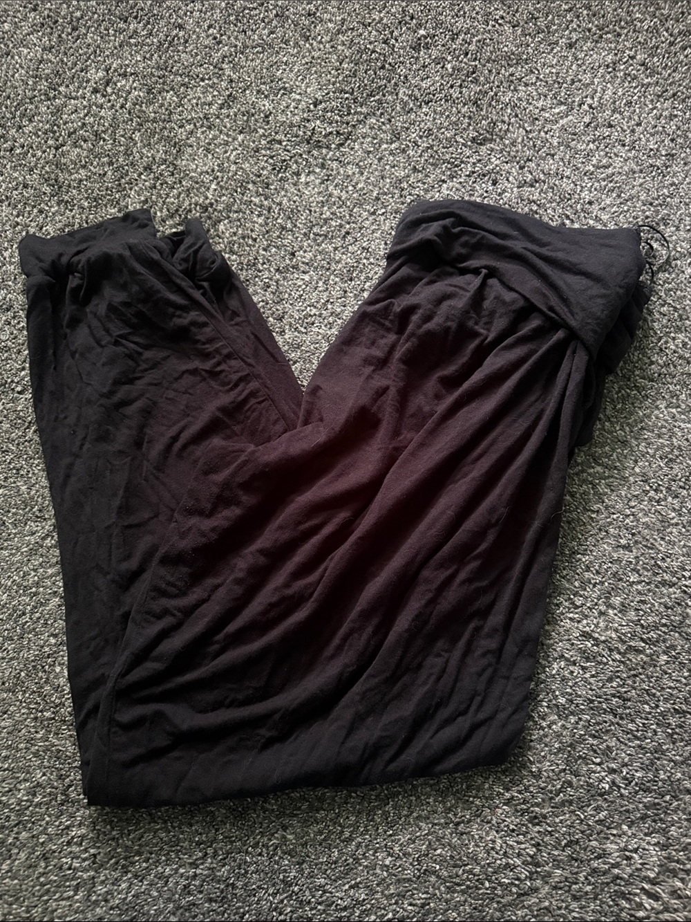 Black Fold-Over Leggings